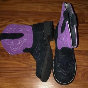 Never Worn Ariat Western Fatbaby Purple Boots